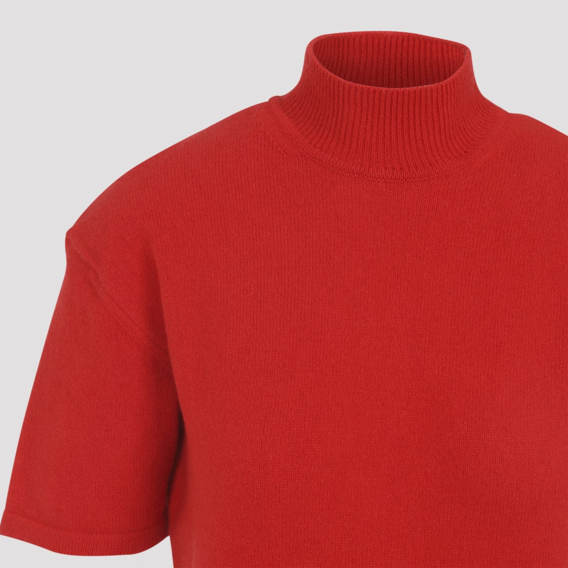 Jacquemus La Maille Castagna Red Merino Wool Mini Dress