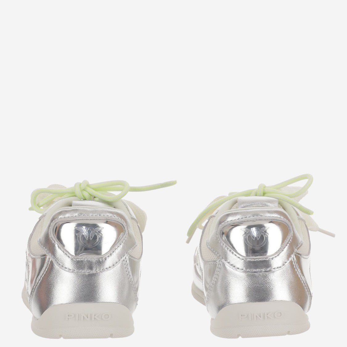 Pinko Metallic Leather Blend Sneakers