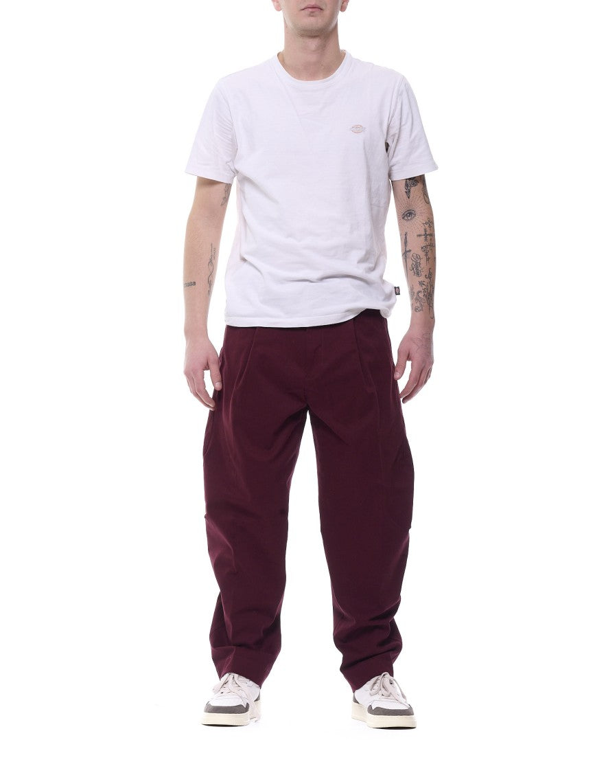 Nine In The Morning Carrot Fit Trousers In Deep Must Wine