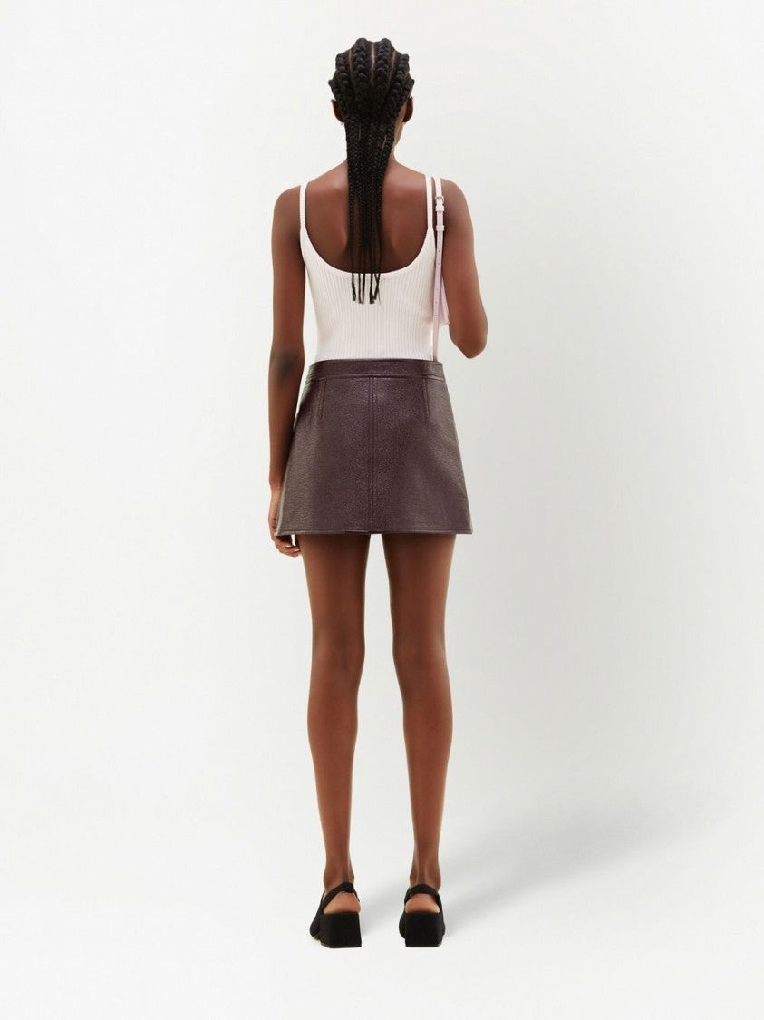 Courrèges Ribbed Knit Tank Top