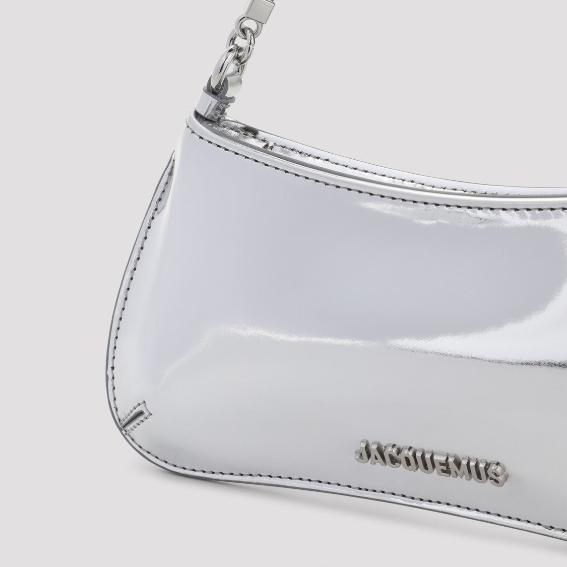 Jacquemus The Petit Bisou Chaine Silver Polyurethane Handbag