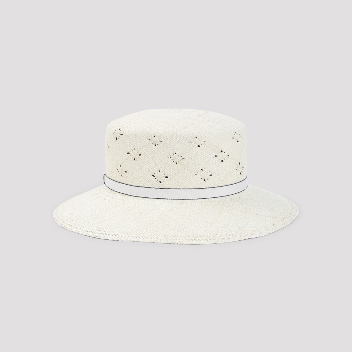 Maison Michel Perforated Wide-Brimmed Hat
