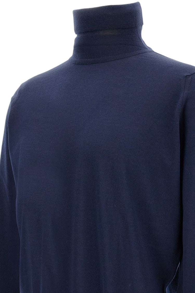 John Smedley Merino Wool Turtleneck Sweater