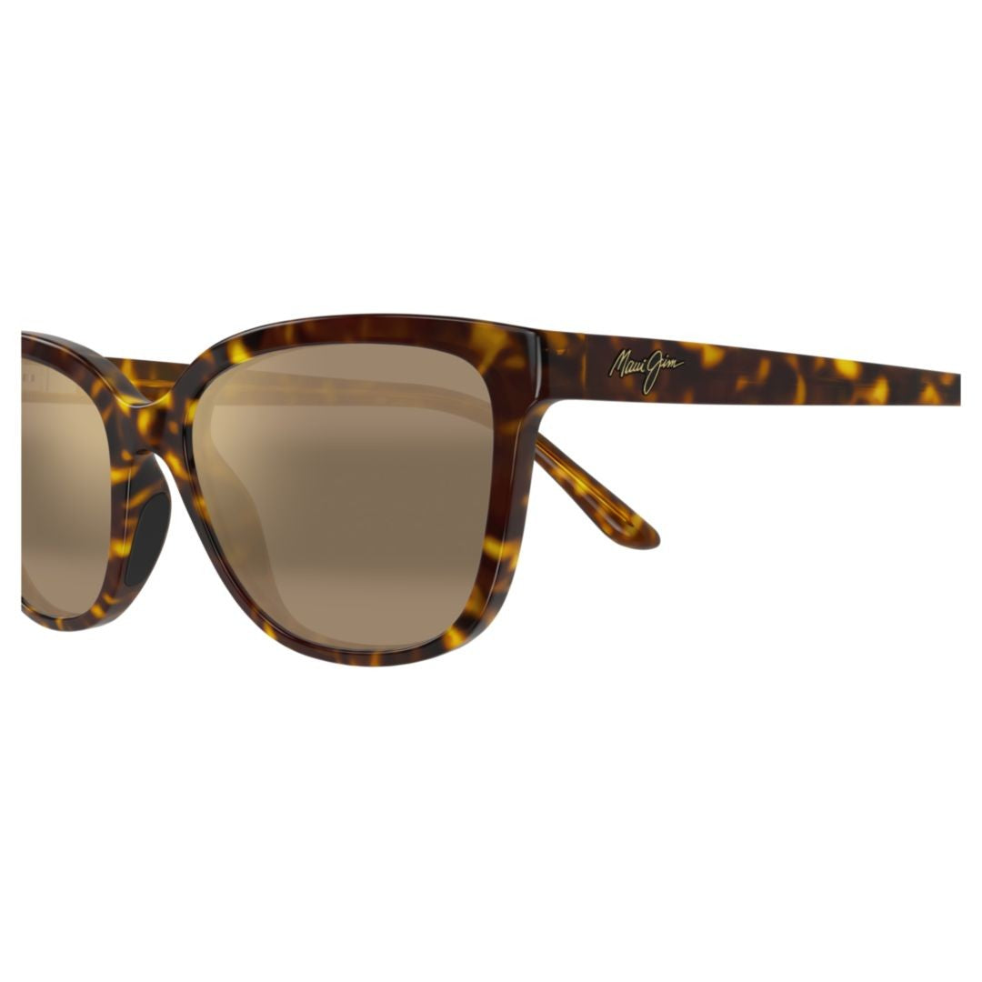 Maui Jim Tortoiseshell Honi Slim-Arm Square Sunglasses
