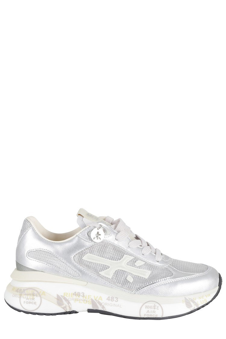 Premiata Silver Moerund 8084 Side-Logo Polyester Sneakers