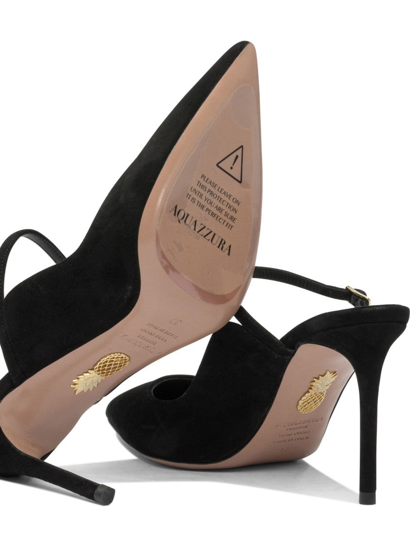 Aquazzura Pointed Toe Pumps With Ankle Strap