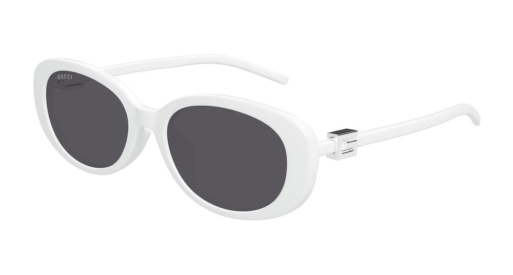 Gucci Oversized Round Frame Sunglasses With Glossy Finish