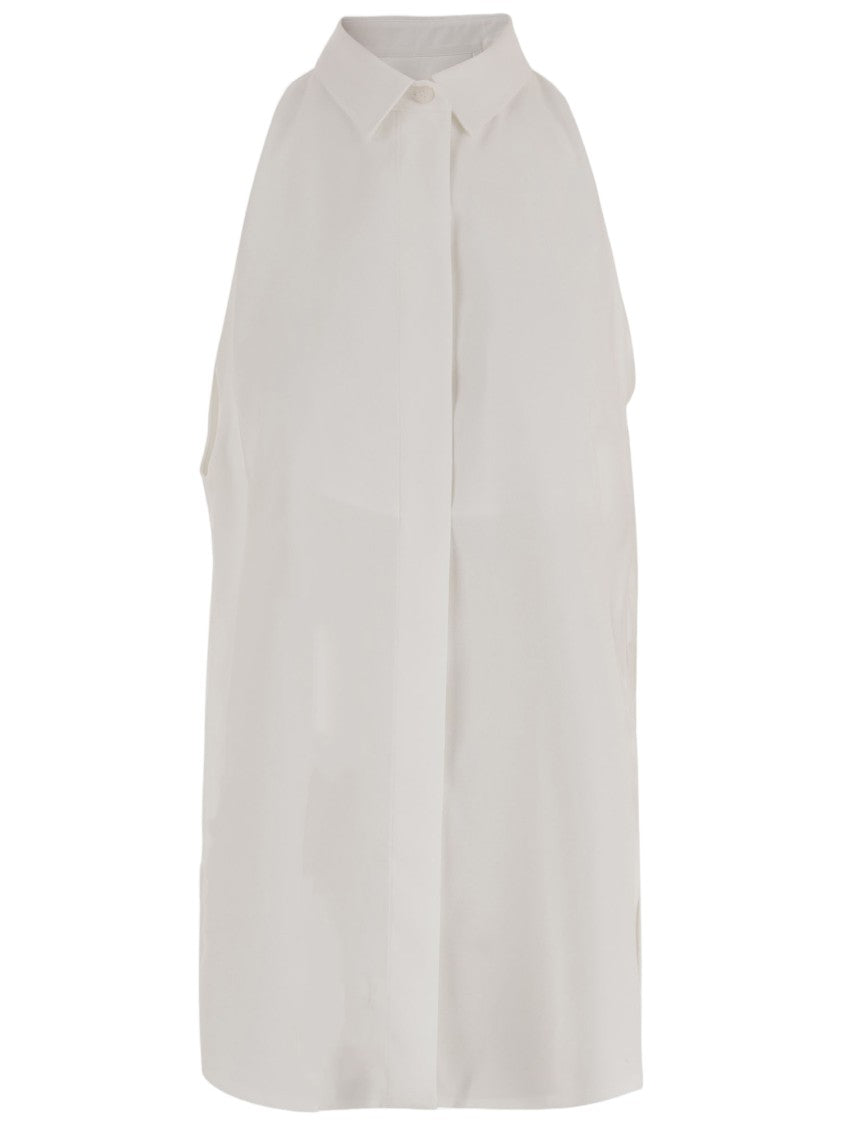 Darkpark Viscose-Blend Sleeveless Shirt With Classic Collar