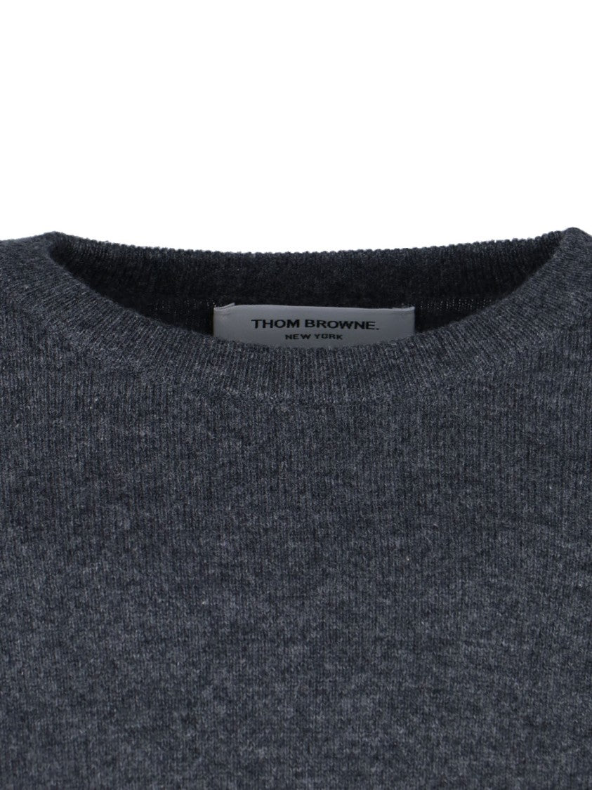 Thom Browne "Loopback 4-Bar" Sweater – Dark Grey