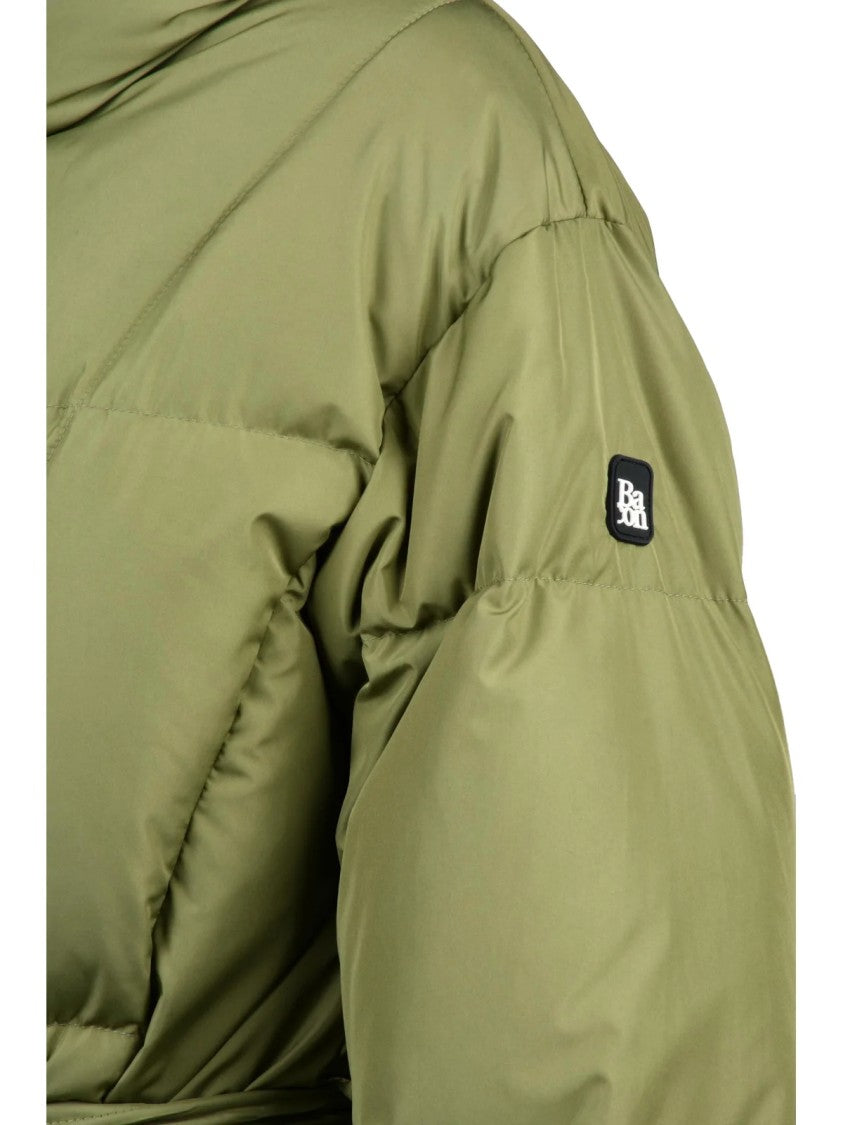 Bacon Olive Green Polyester Oaks 75 Down Jacket