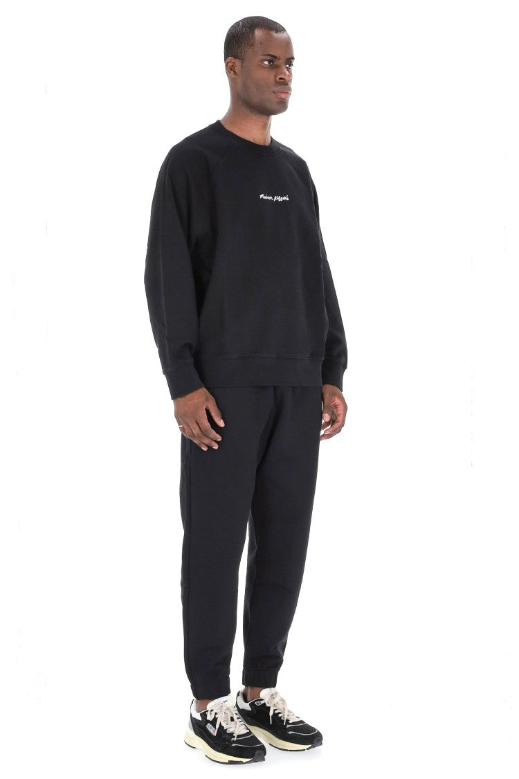 Maison Kitsuné Crewneck Sweatshirt With Central Logo