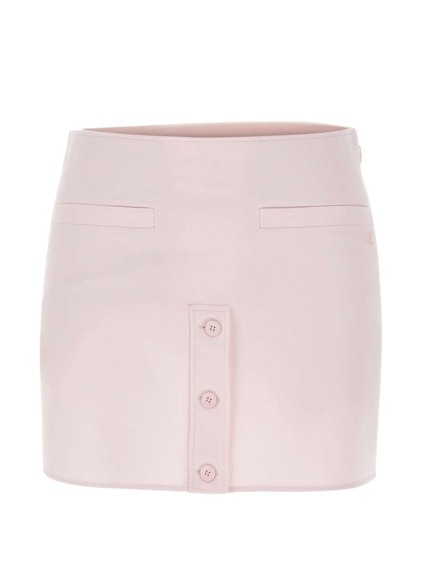 Courrèges Pastel Pink Mini Skirt With High Waist