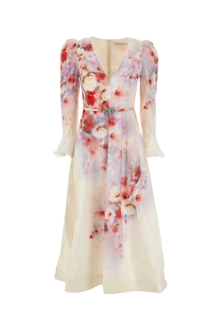 Zimmermann Printed Linen Crush Dress