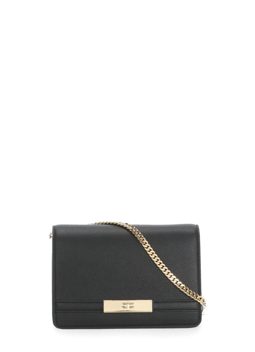 Elisabetta Franchi Pebbled Texture Shoulder Bag