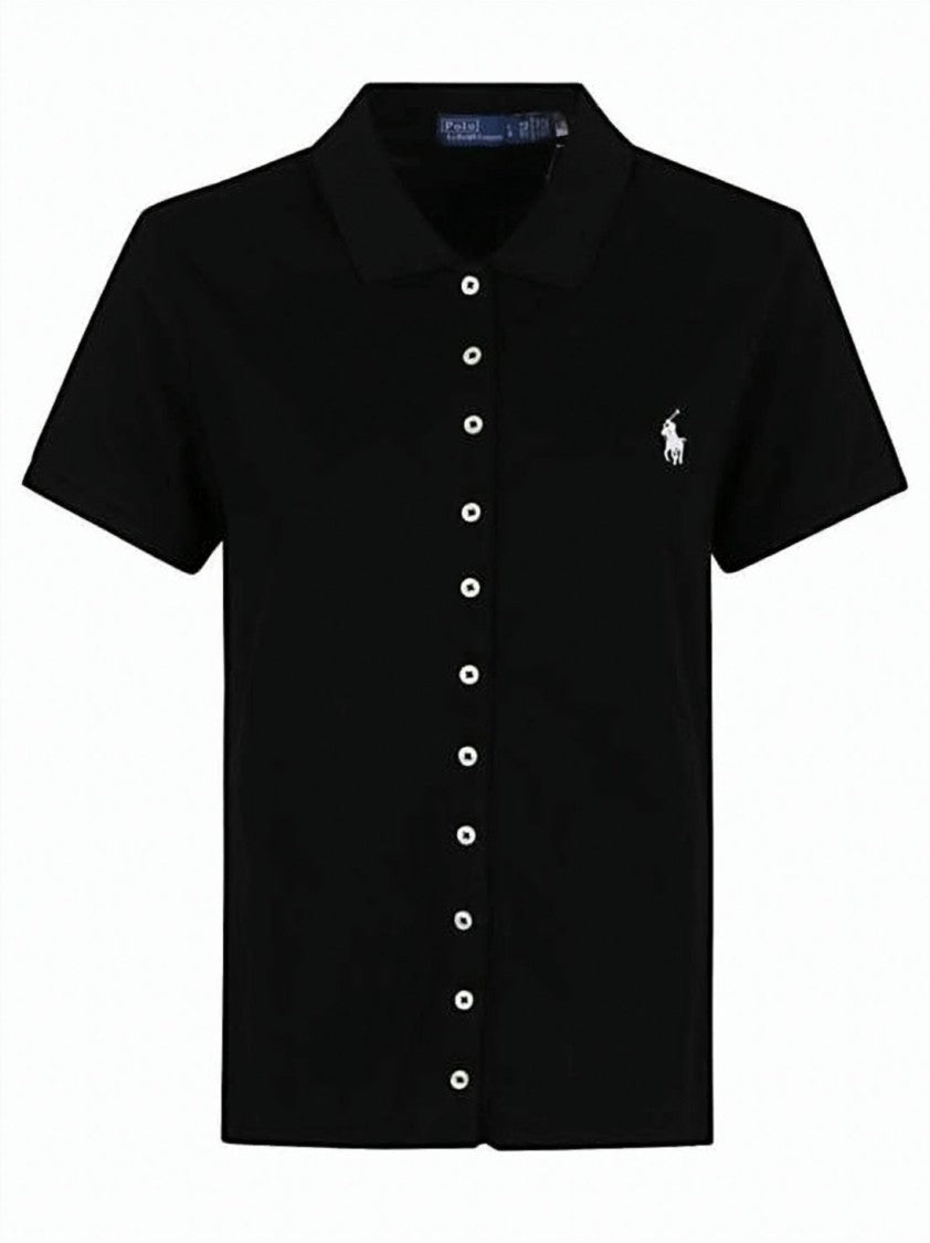 Polo Ralph Lauren Short-Sleeved Button-Up Cardigan With Classic Polo Collar