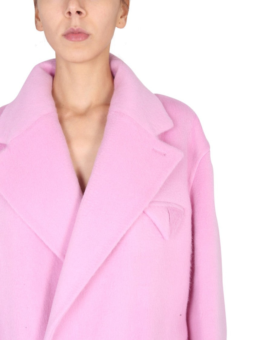 Bottega Veneta Double-Face Coat With Button Closure And Unlined Design