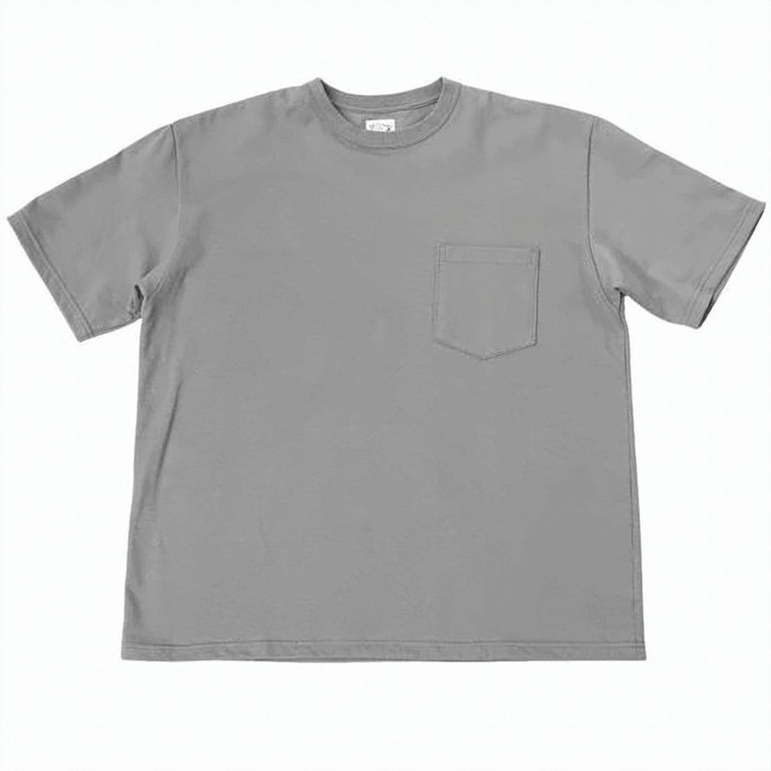 Orslow Relaxed Fit Grey Short-Sleeved T-Shirt With Chest Pocket