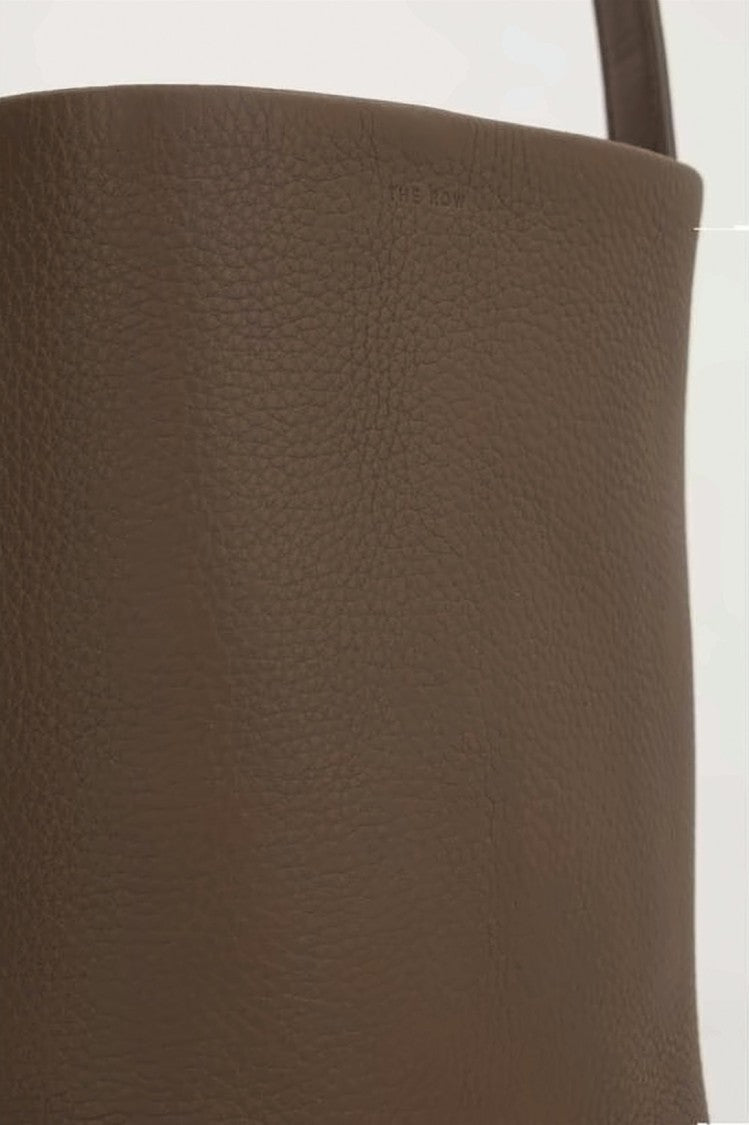 The Row Textured Calf Leather Tote Bag With Embossed Branding