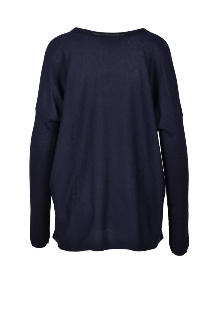 Wild Cashmere Silk And Cashmere Sweater - Midnight Blue