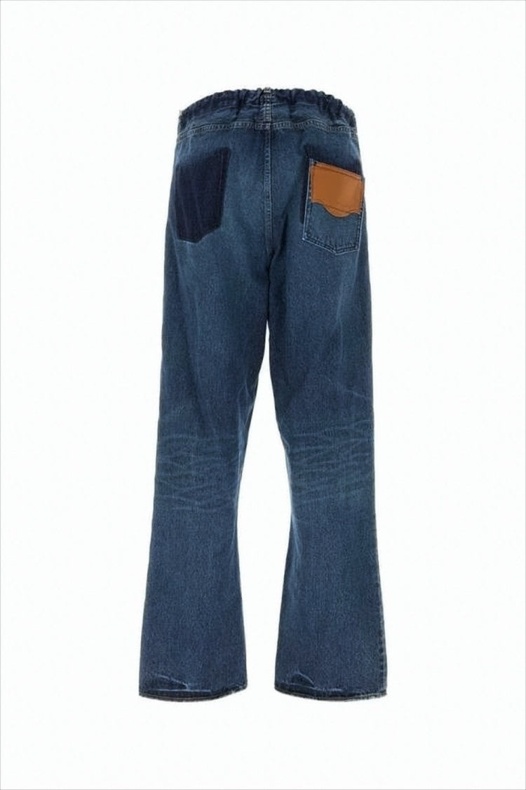 Maison Mihara Yasuhiro Relaxed Fit Denim Pants With Unique Patch Pockets