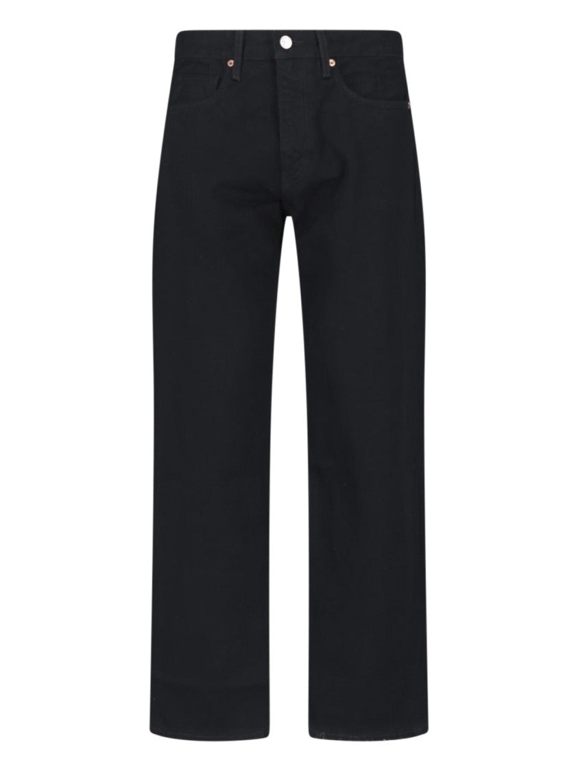 Levi's Strauss Black Anchor Cotton Straight-Leg Jeans
