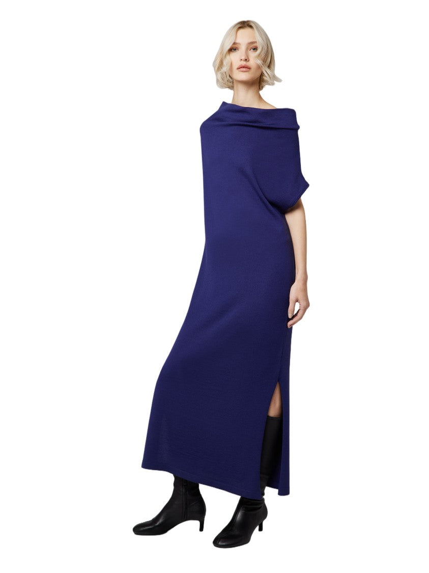 Alpha Studio Draped Off-Shoulder Sleeveless Maxi Dress