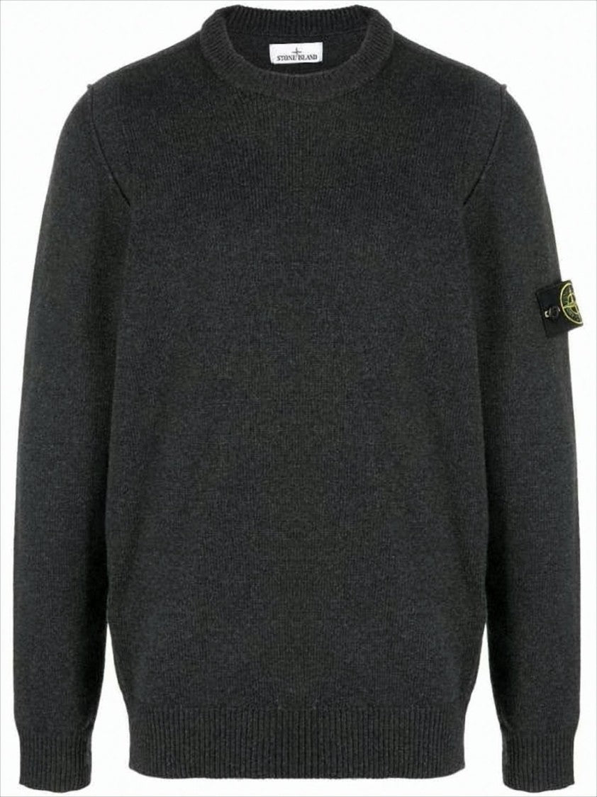 Stone Island Classic Crew Neck Grey Sweater
