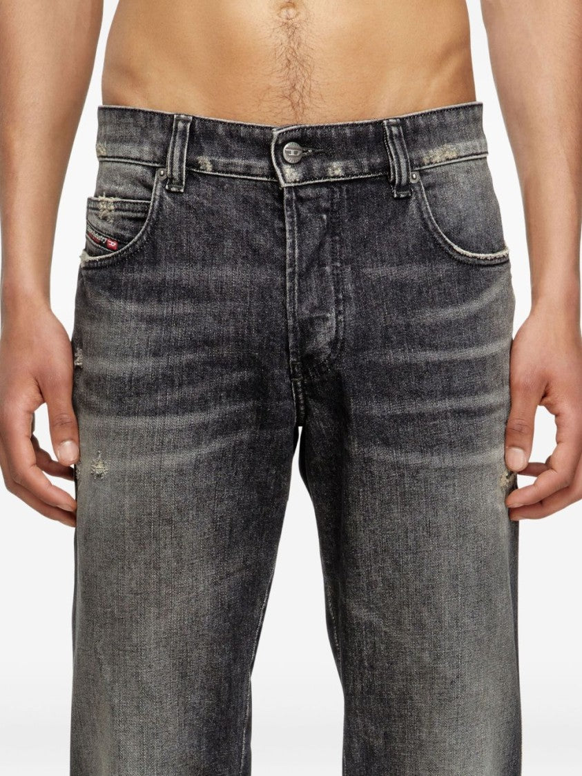 Diesel Relaxed Fit Distressed Jeans