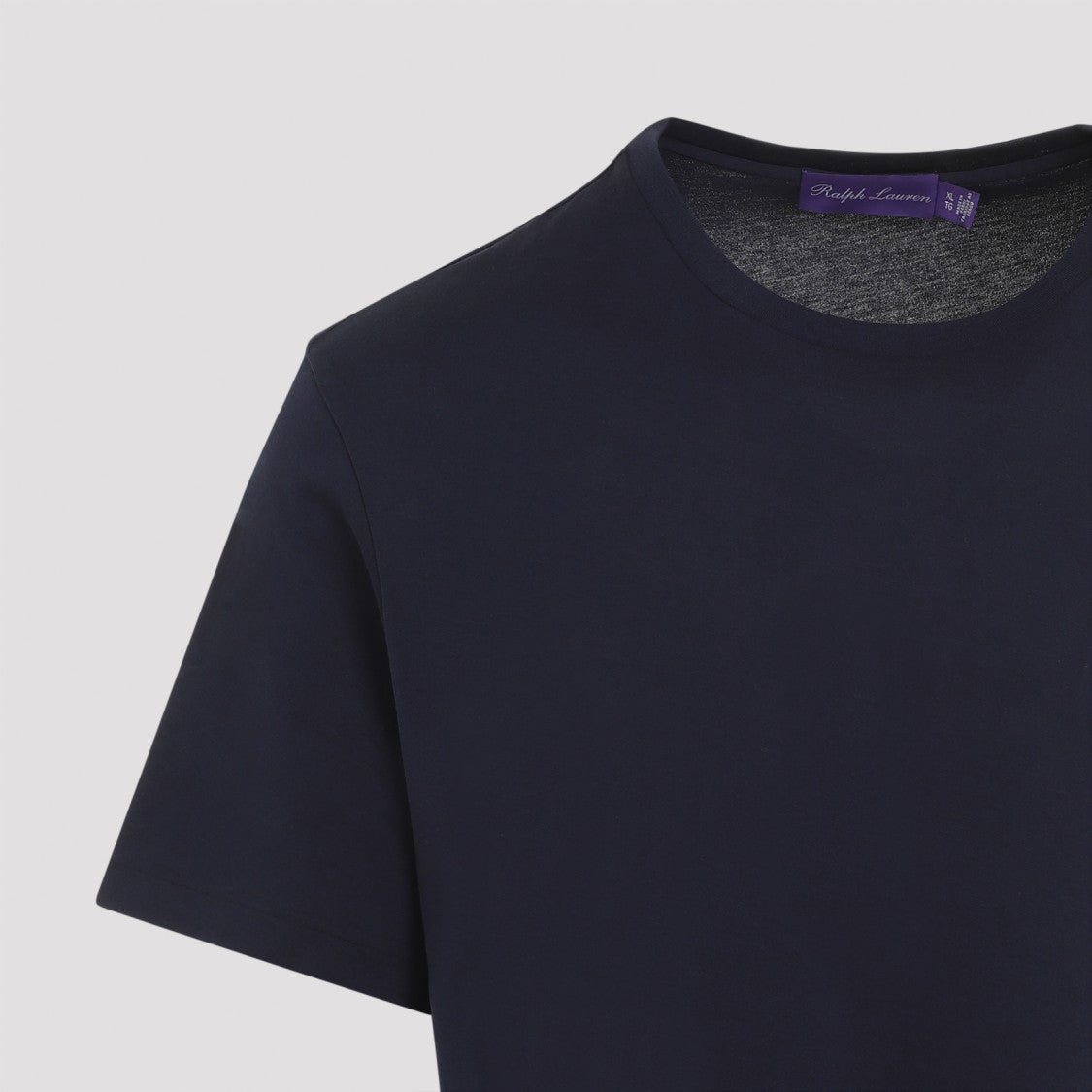 Ralph Lauren X Purple Label Plain Deep Blue Crew Neck T-Shirt