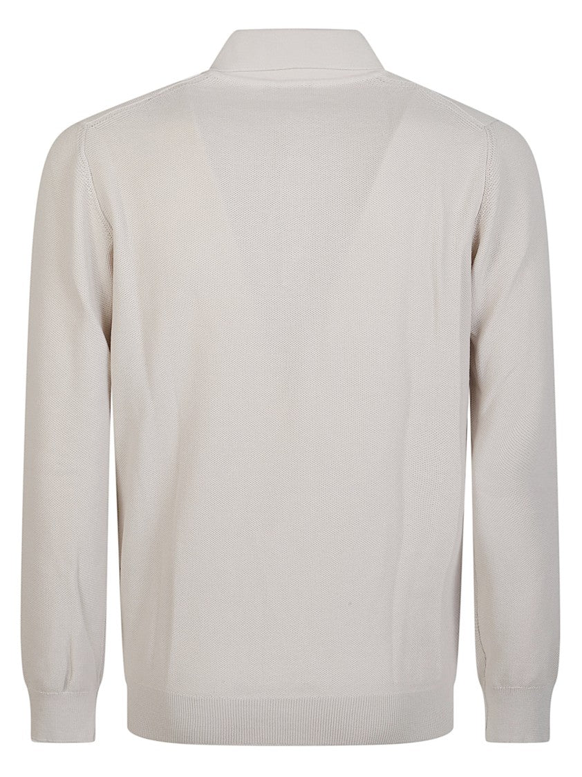 Fay Polo Neck Cotton Sweater