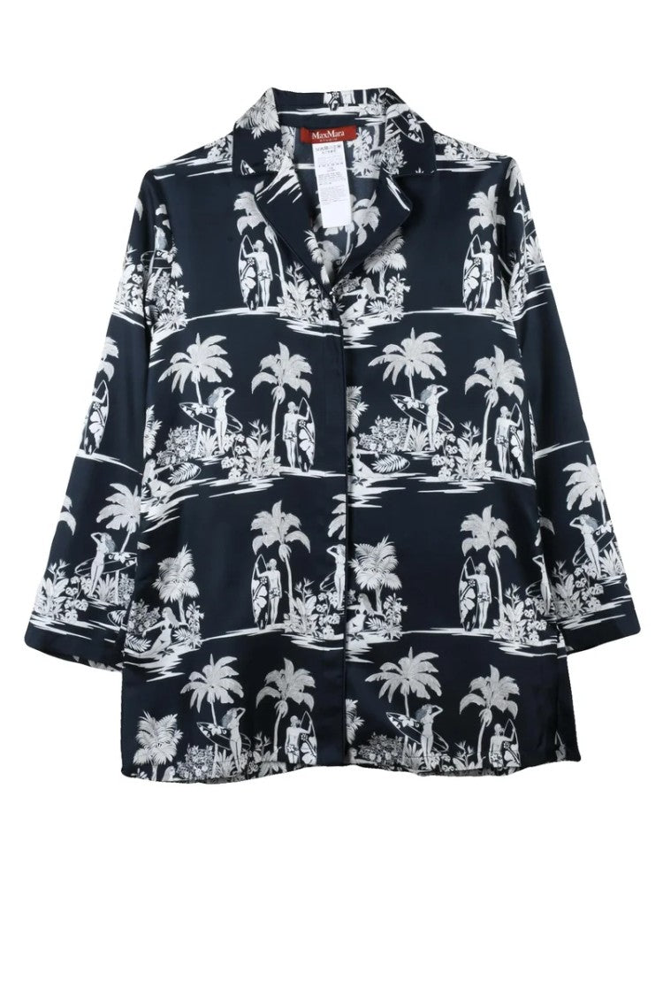 Max Mara Dionigi Pajama Shirt - Black/White