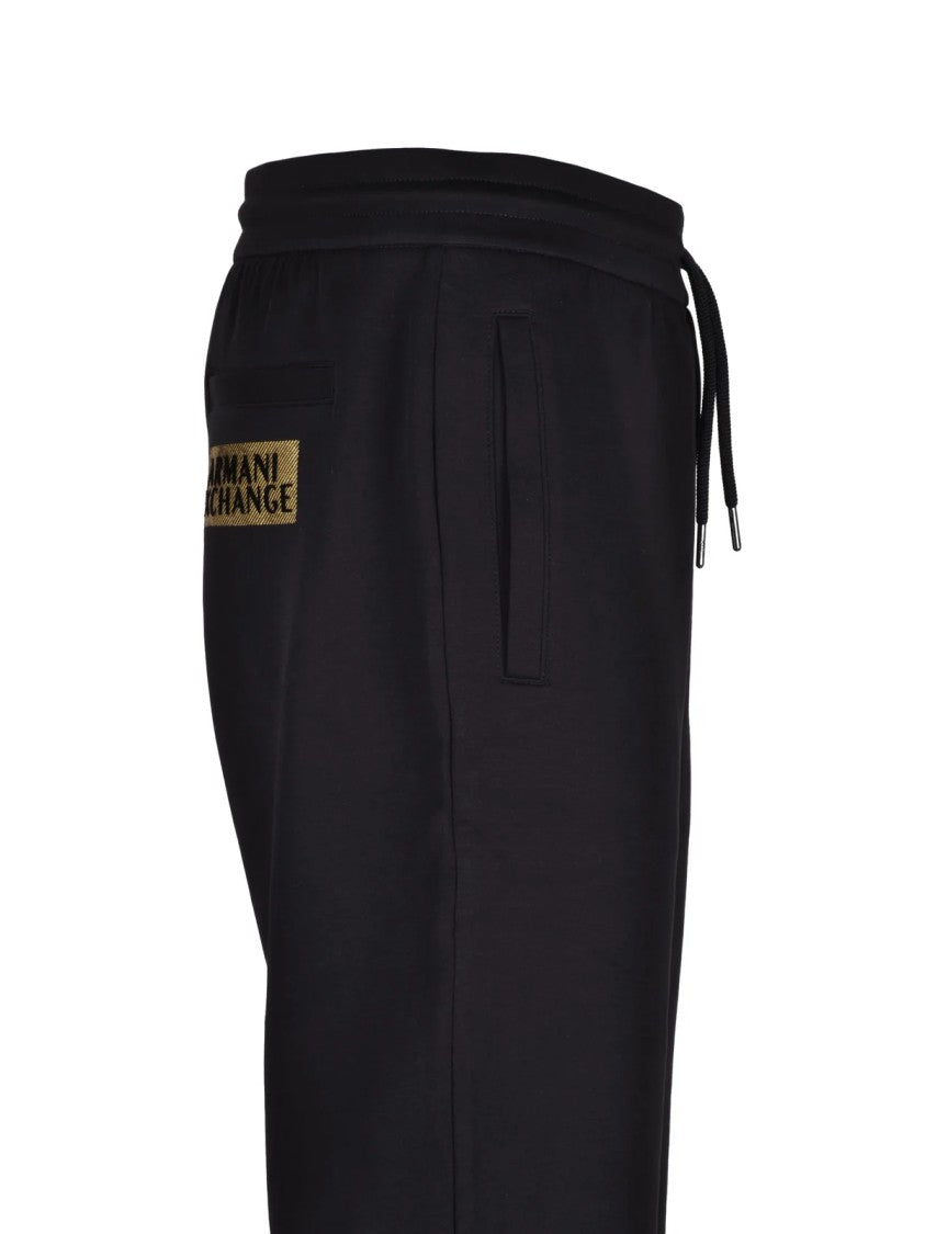 Armani Exchange Tapered Track Pants With Flexible Fit And Minimalist Design