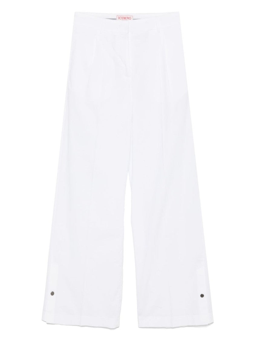 Iceberg Trousers With Concealed Fastening And Functional Pockets