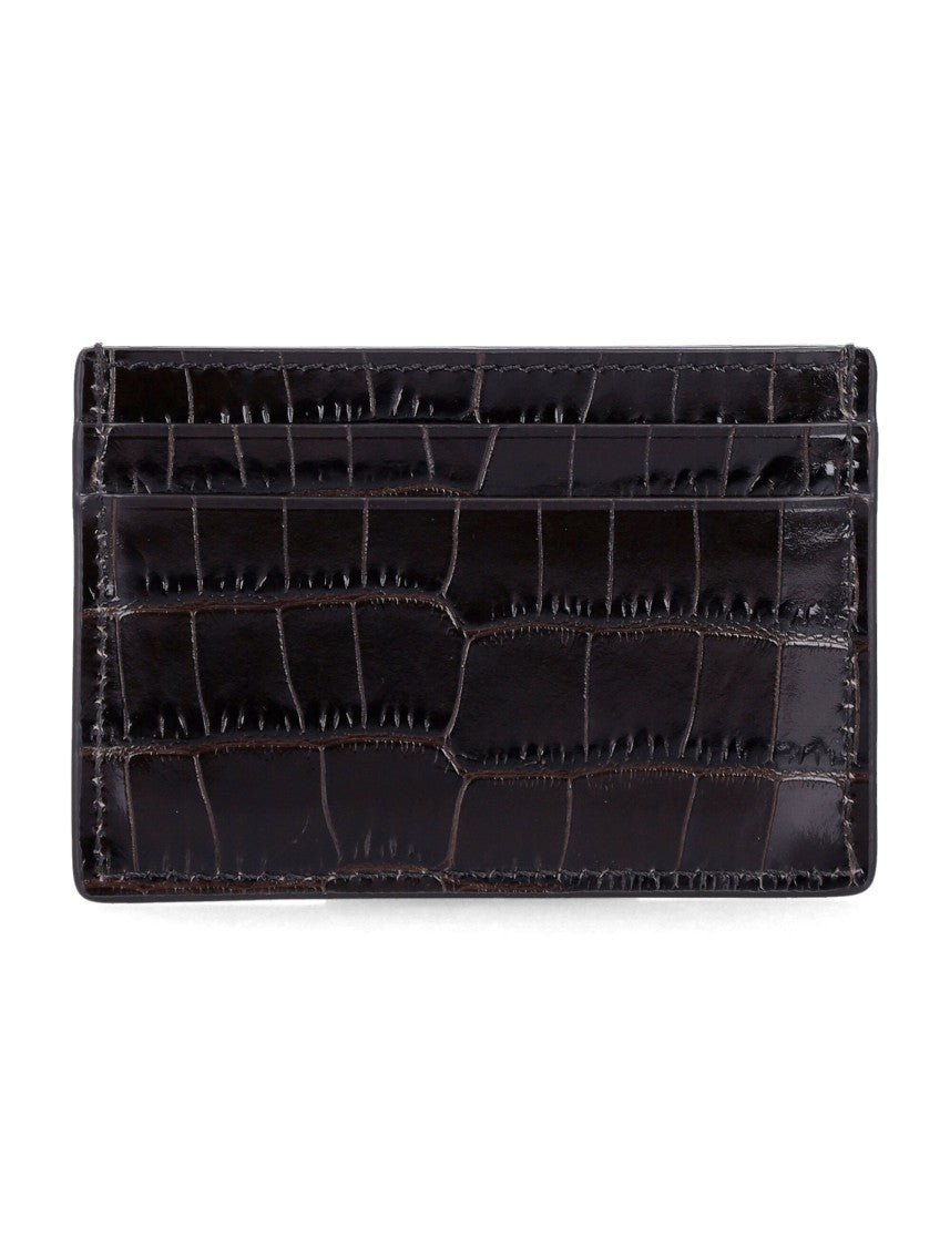 Tom Ford Crocodile-Embossed Leather Card Holder