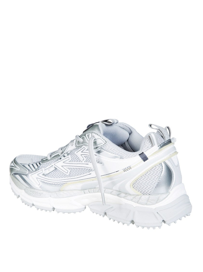 Off-White Silver Layered Metallic Be Right Back Sneakers