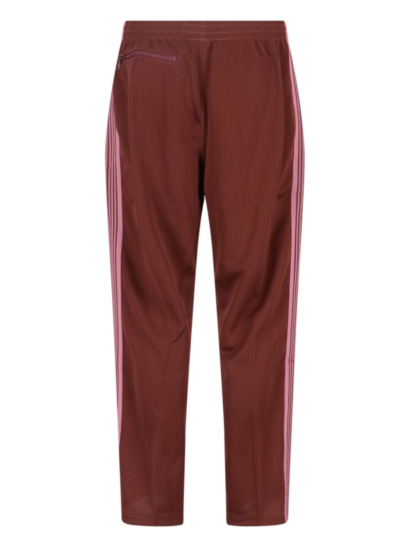 Needles Tailored Brown Trousers With Minimalist Design