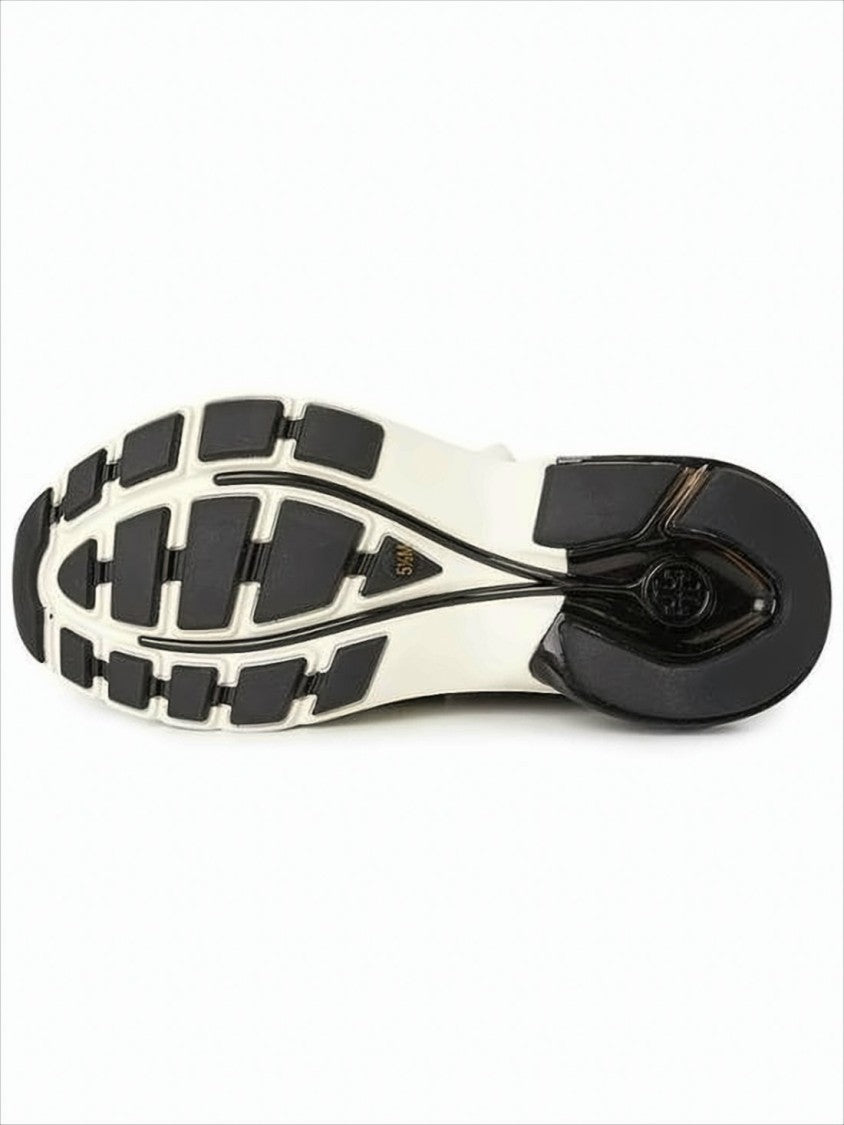 Tory Burch Black Sneakers With Mohair And Suede Upper