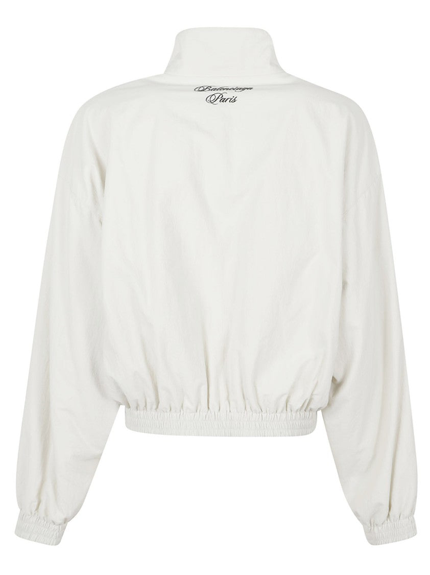 Balenciaga Reversible Cropped Jacket With Cursive Embroidery