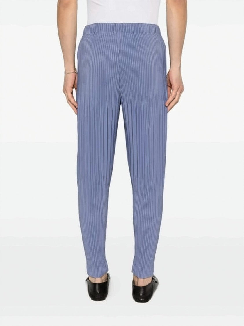 Homme Plissé Issey Miyake Pleated Casual Tapered Pants With Elastic Waistband