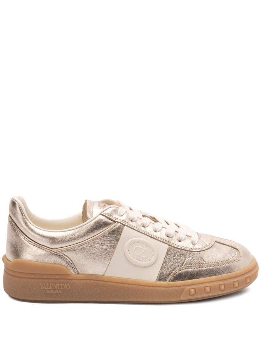 Valentino Garavani Upvillage Trainer In Laminated Calfskin