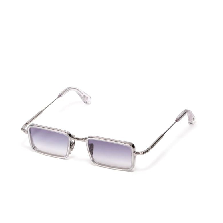 John Dalia Gradient Rectangular Sunglasses With Metallic Arms