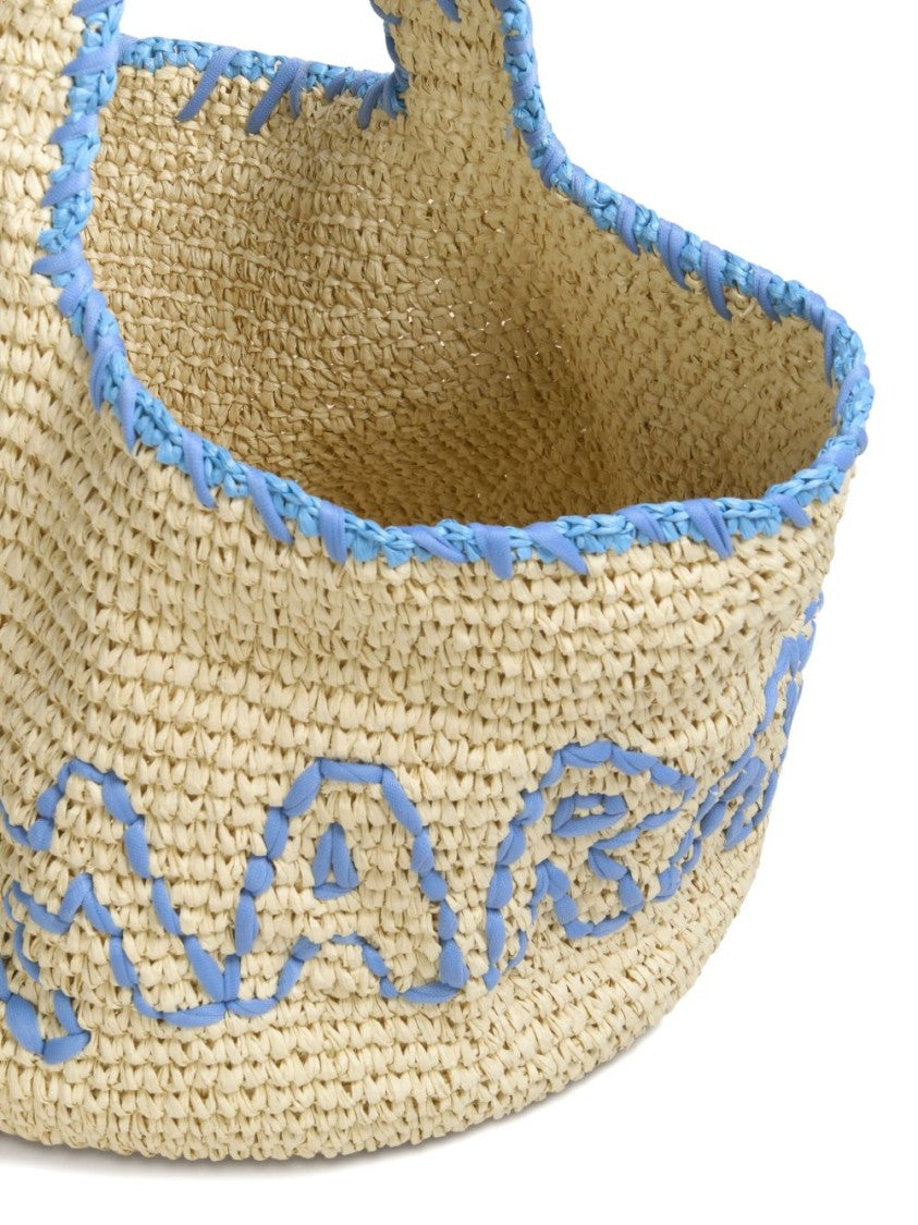 Marni Natural Woven Paper Shoulder Bag