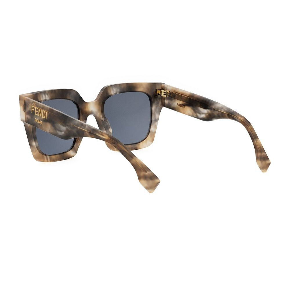 Fendi Rome Oversized Square Acetate Sunglasses
