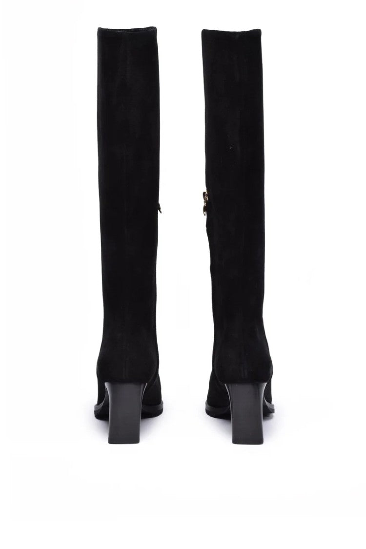 Skorpios Women's Suede Boots - Black