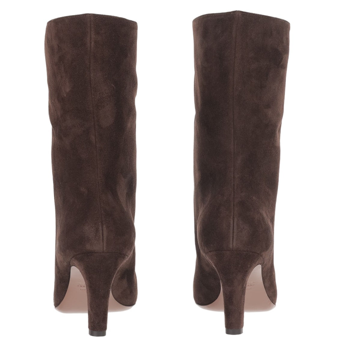 Paris Texas Mid-Calf Suede Leather Boots With Pointed Toe