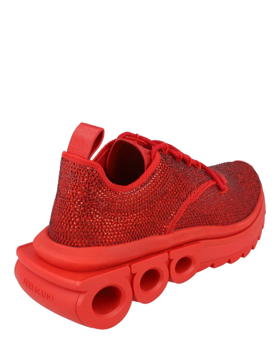 Ferragamo Nima Strass Crystal Embellished Sneakers