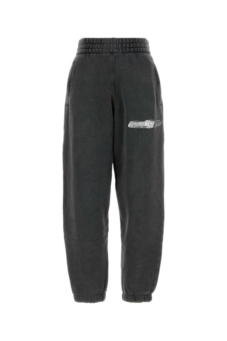 T By Alexander Wang Charcoal Cotton Joggers