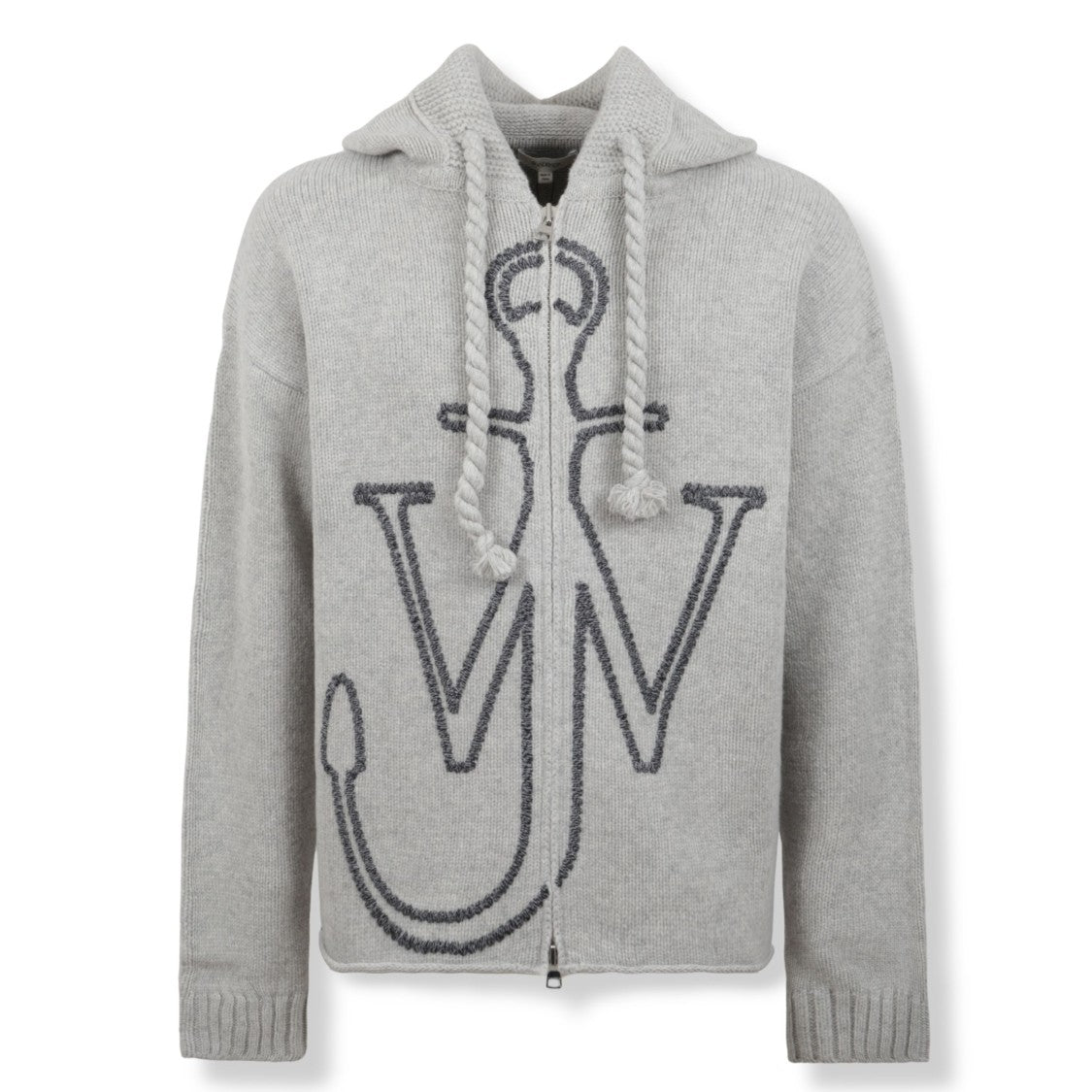J. W. Anderson Anchor Embroidered Zip Hoodie