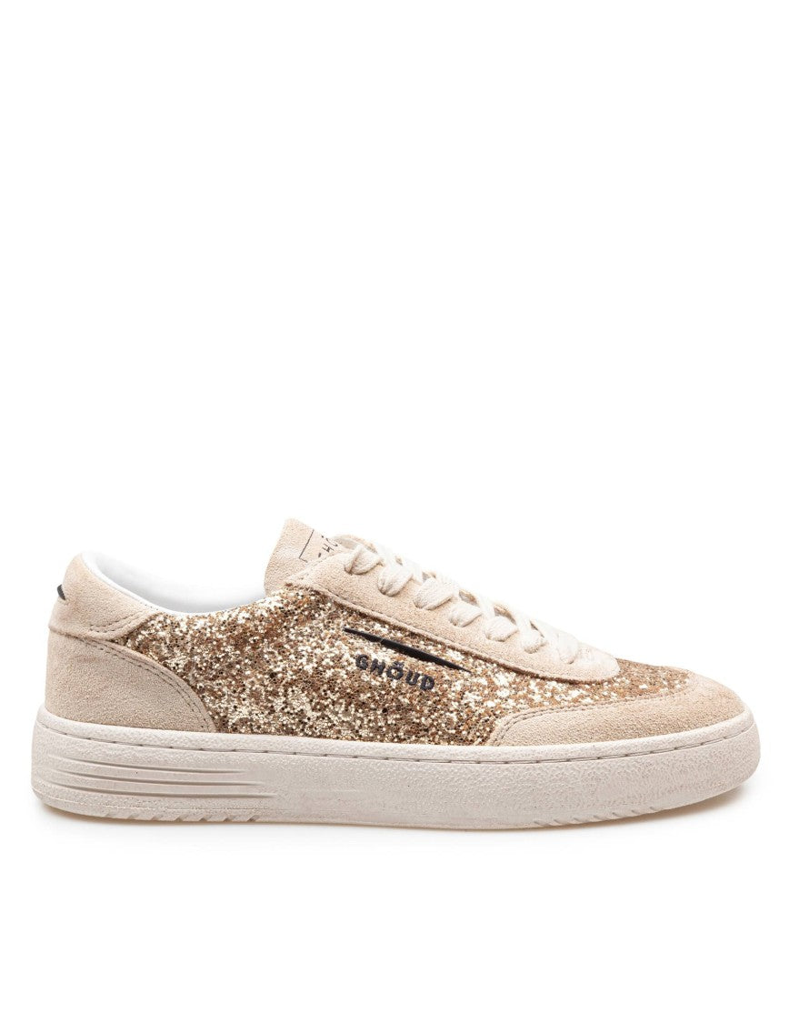 Ghoud Lido Suede And Glitter Sneakers