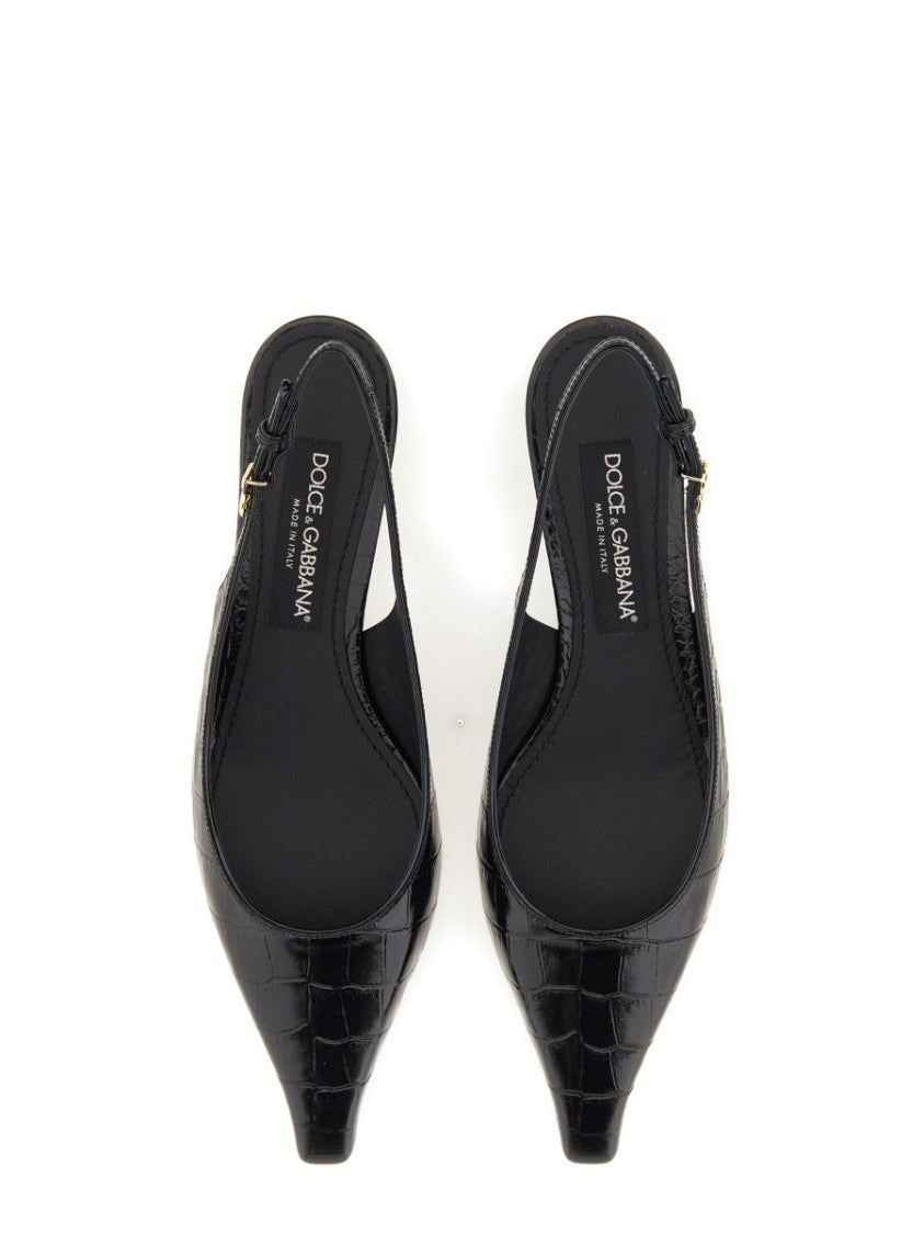 Dolce & Gabbana Slingback With Logo
